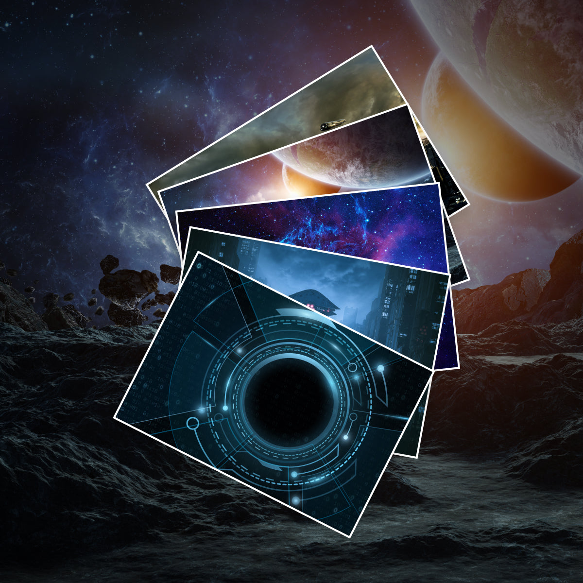 Artemis + Der Marsianer + Der Astronaut 3 Titel im Set + 1 exklusives Postkartenset