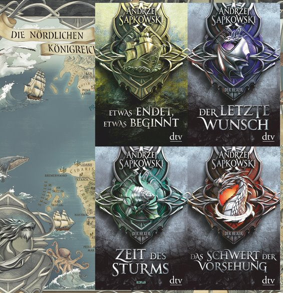 Die vollständige Vorgeschichte zur Hexer-Saga 1-4 plus exklusive Landkarte