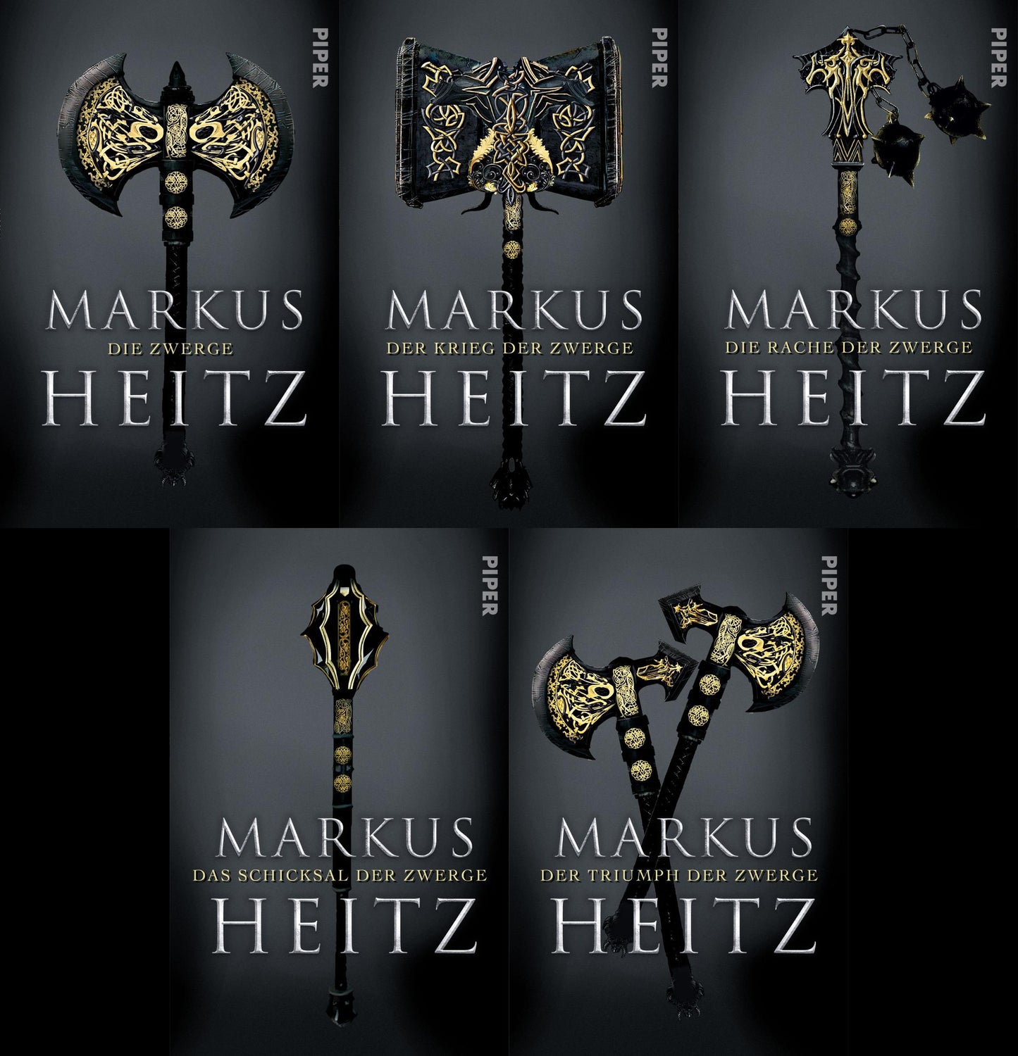 komplett Die Zwerge, Die Rache der Zwerge, Das Schicksal der Zwerge und Der Krieg der Zwerge