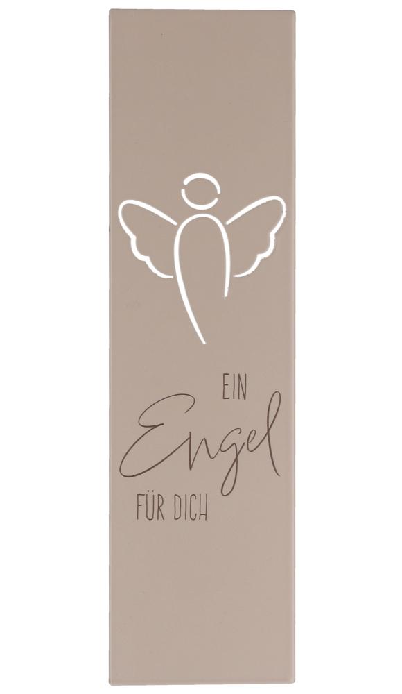 Edelstahltafel zum Aufhängen - Ein Engel für dich