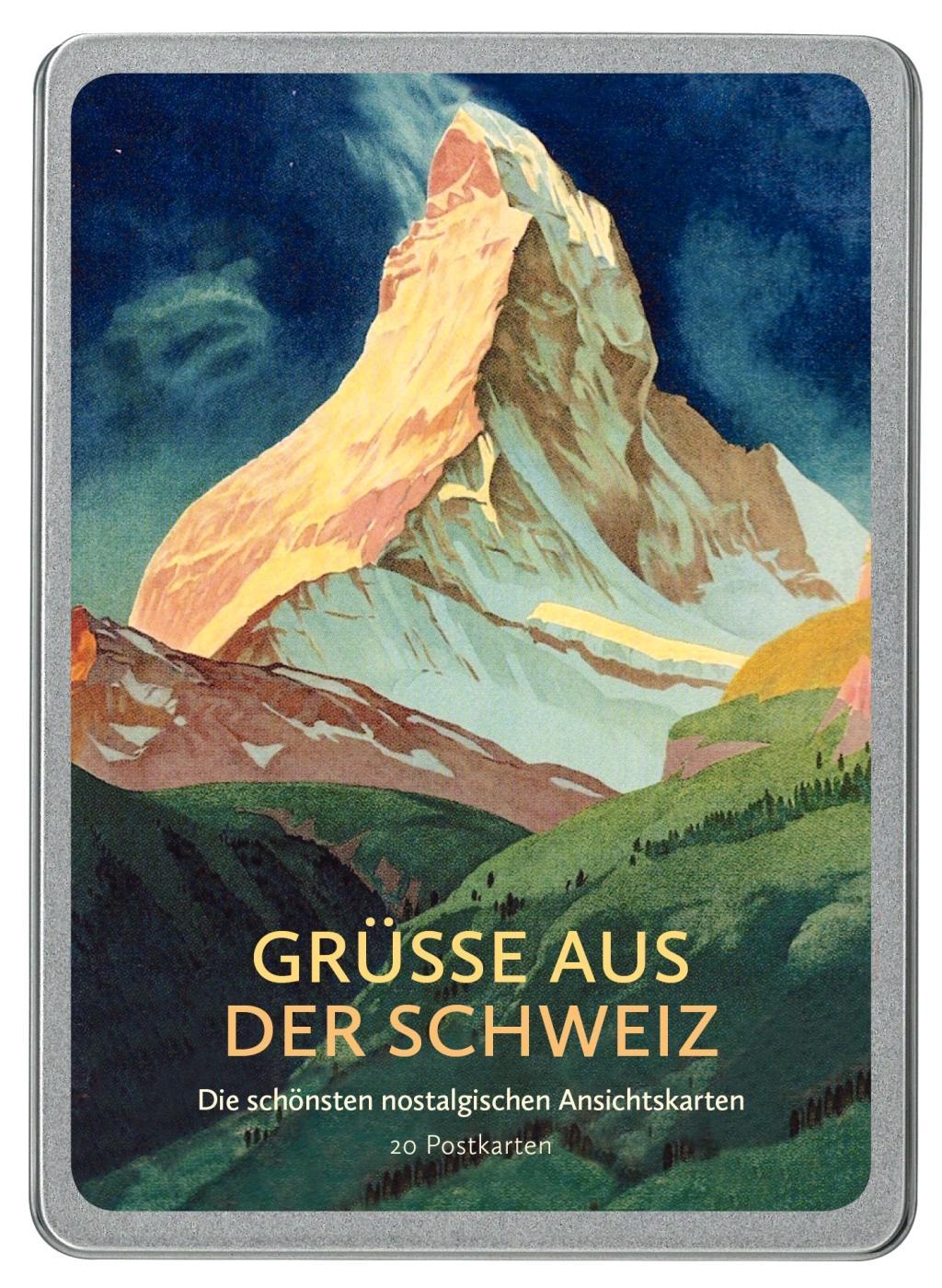 Grüße aus der Schweiz Postkarten VE 20