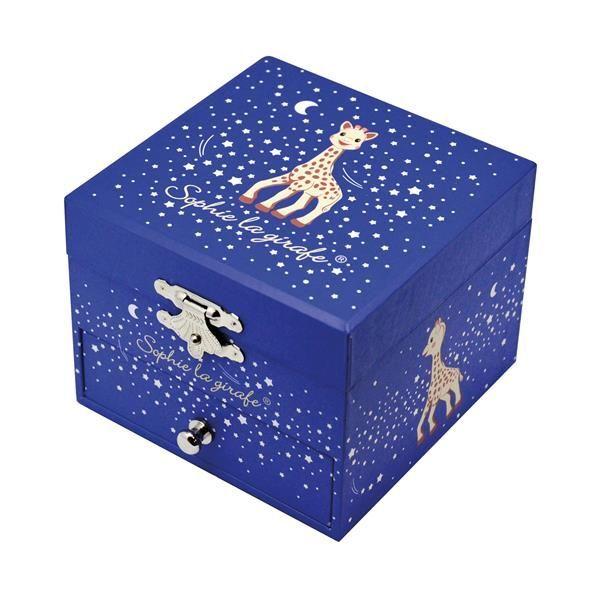 Trousselier Musikspieldose m. Schublade Sophie die Giraffe Milchstrasse, nachtleuchtend