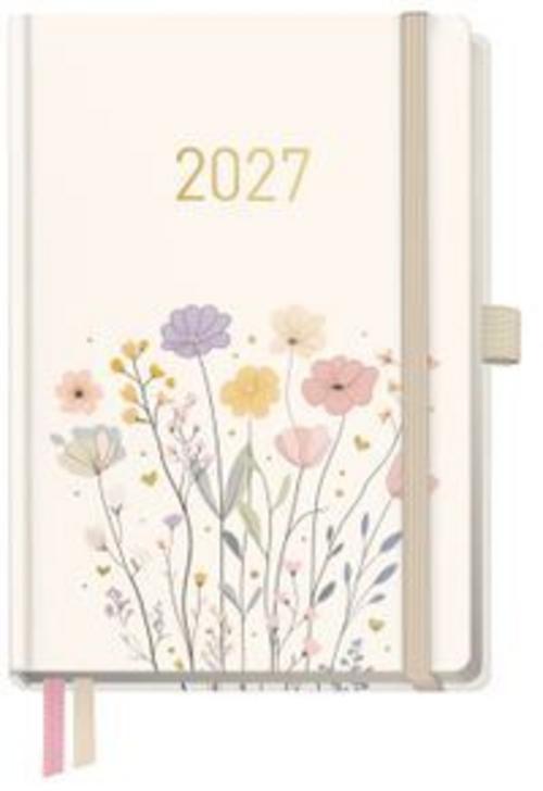 Wochen-Notiz-Timer mini Motiv: Flower Joy 2027 A6+ 2027