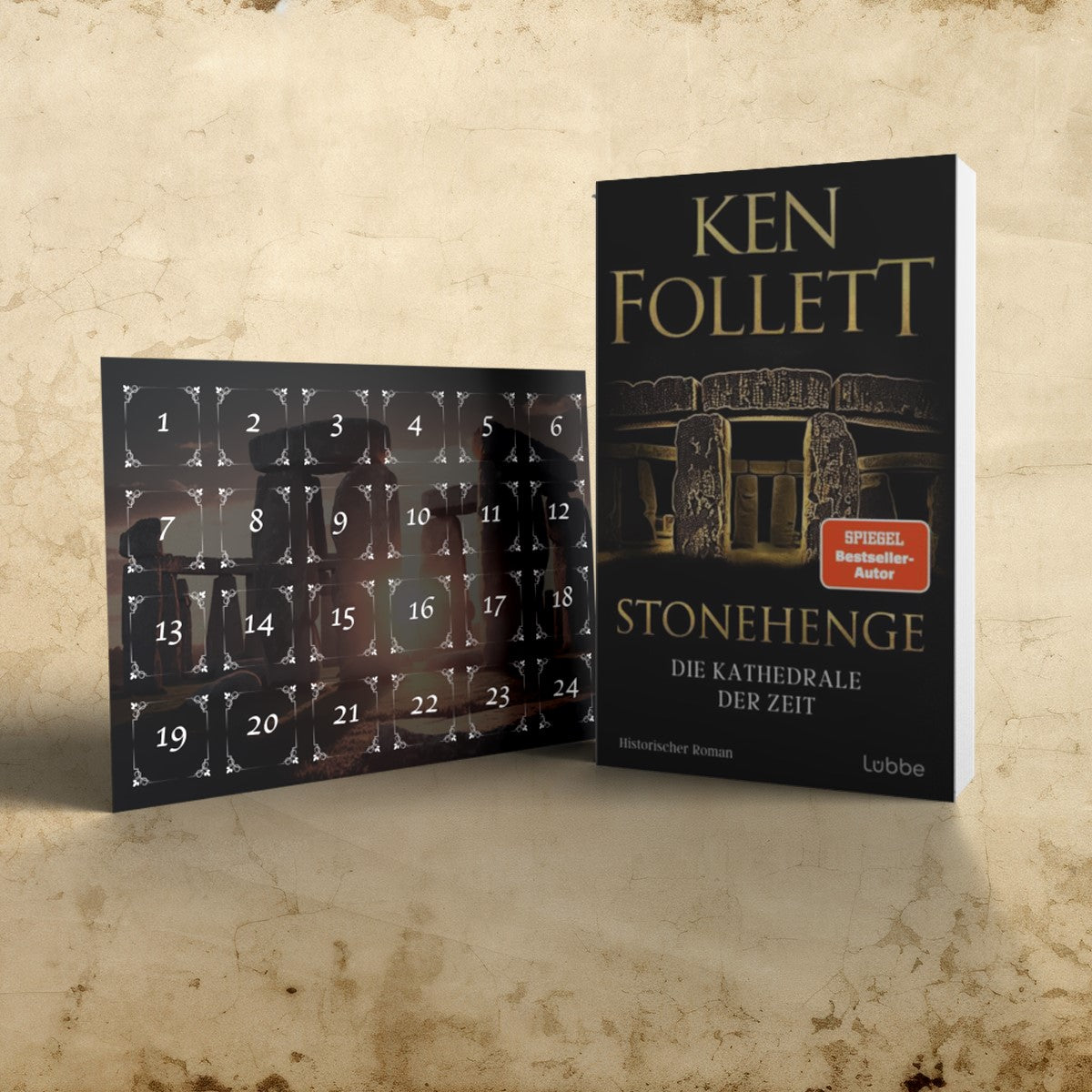 Buch Stonehenge - Die Kathedrale der Zeit von Ken Follett als gebundenes Buch bei Buchserien.de - Zusätzlich mit exklusivem Adventskalender mit passenden historischen Abbildungen.