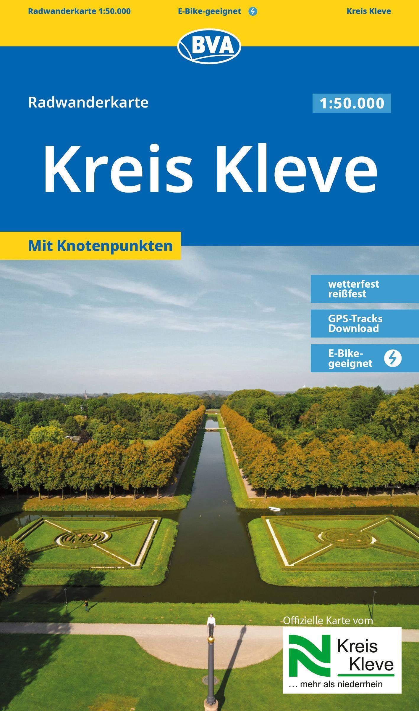 BVA Radwanderkarte Kreis Kleve 1:50.000