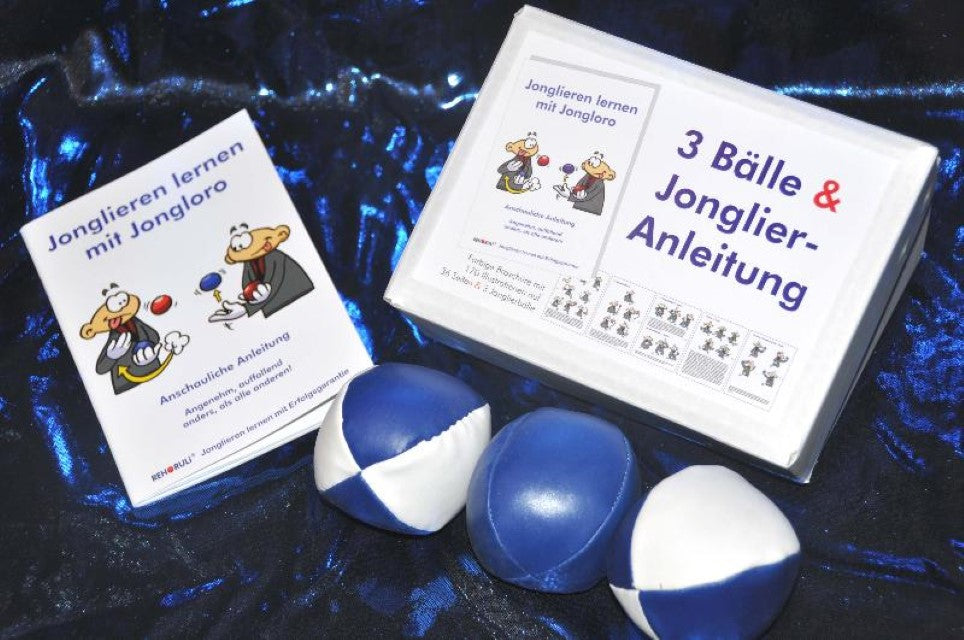 Buchcover: 3 Bälle & Jonglier-Anleitung