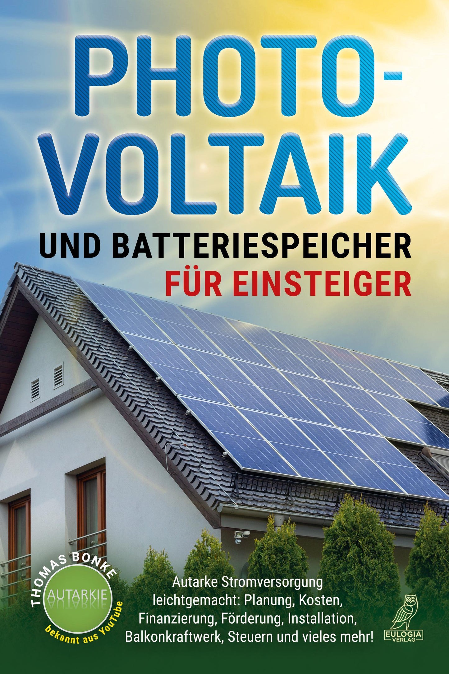 Buchcover: Photovoltaik und Batteriespeicher für Einsteiger