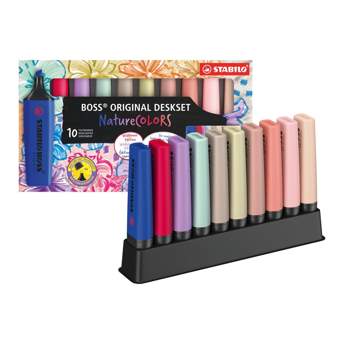 STABILO BOSS Original NatureCOLORS Wildflower 10er Deskset