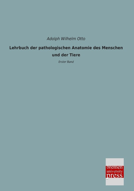 Buchcover: Lehrbuch der pathologischen Anatomie des Menschen und der Tiere