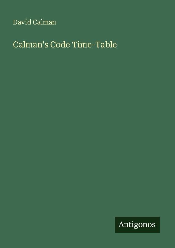 Buchcover: Calman's Code Time-Table