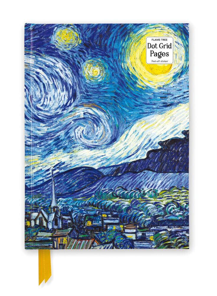 Vincent Van Gogh: The Starry Night (Foiled Dot Grid Journal)