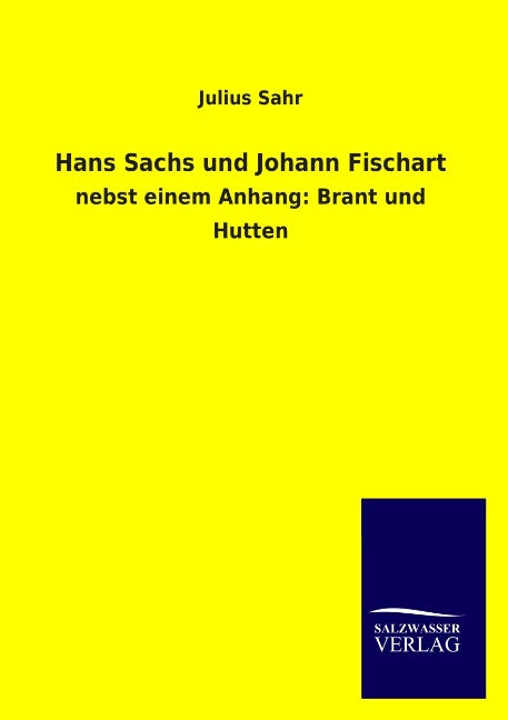 Buchcover: Hans Sachs und Johann Fischart