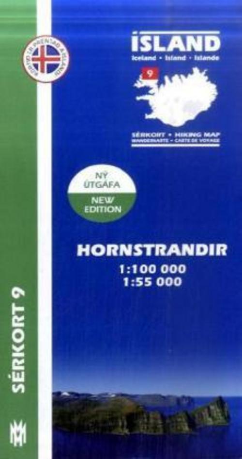Island Serkort 09 Hornstrandir 1 : 100 000 / 1 : 55 000
