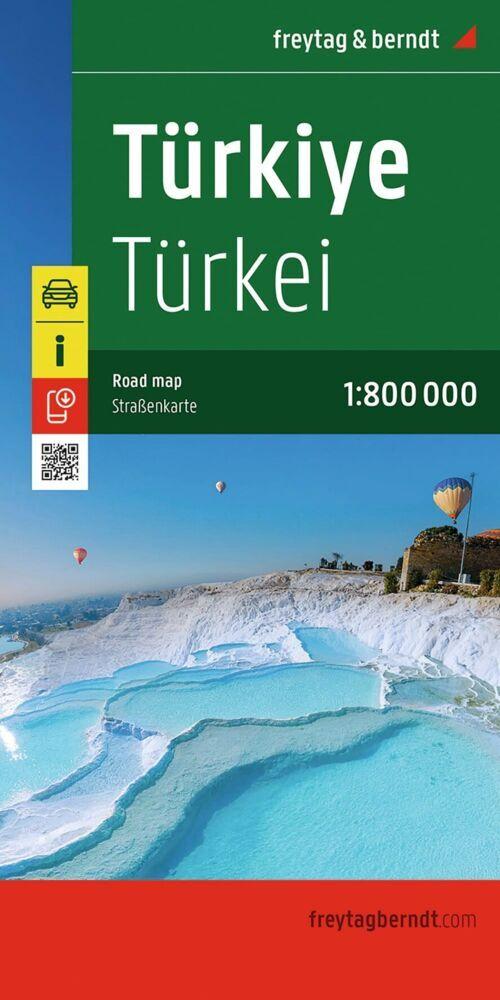 Türkei, Straßenkarte 1:800.000, freytag & berndt