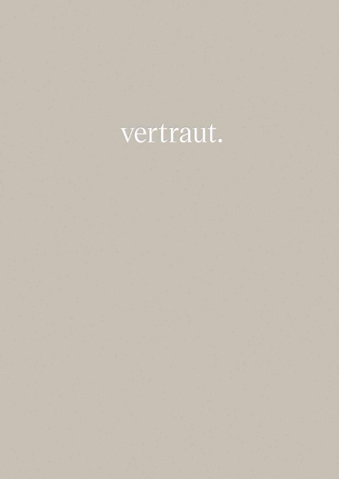 vertraut.
