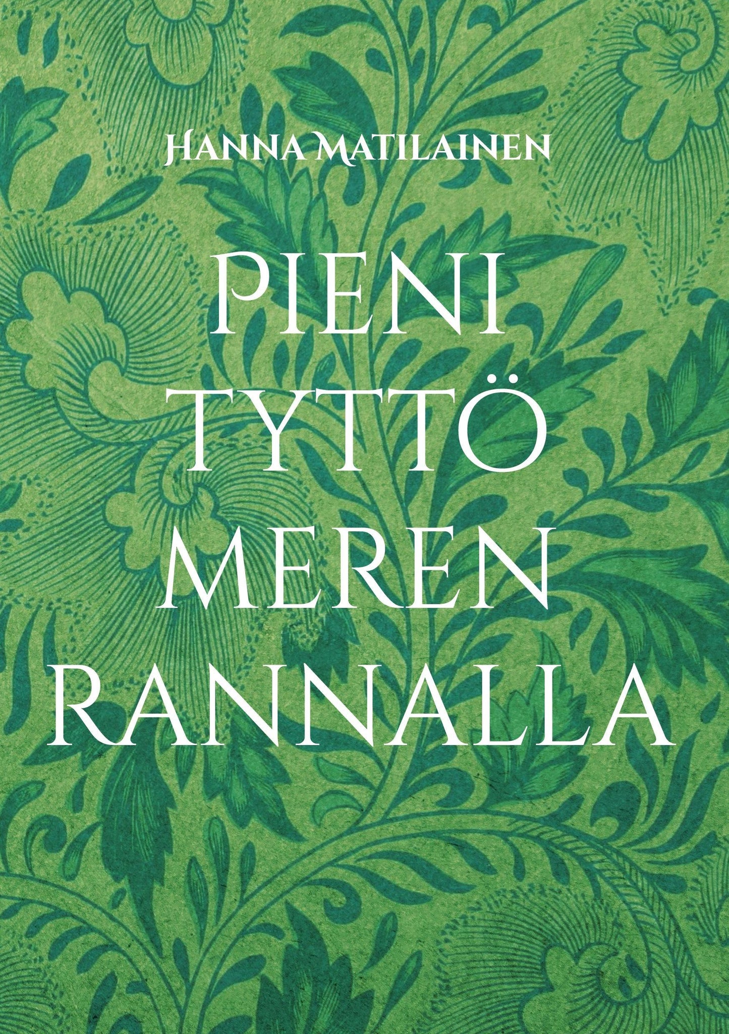 Pieni tyttö meren rannalla