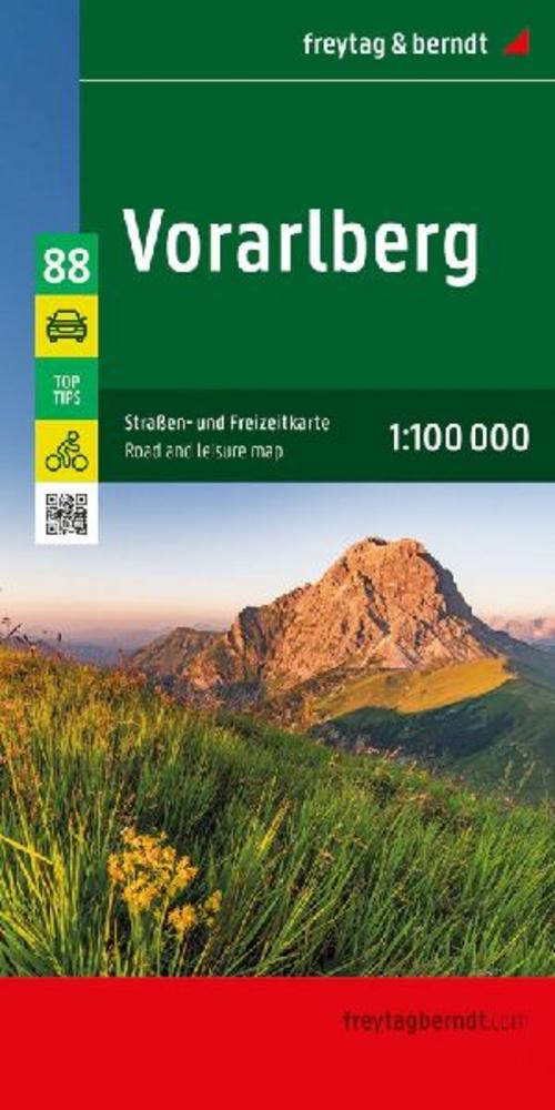 freytag & berndt Straßenkarte Vorarlberg 1:100.000