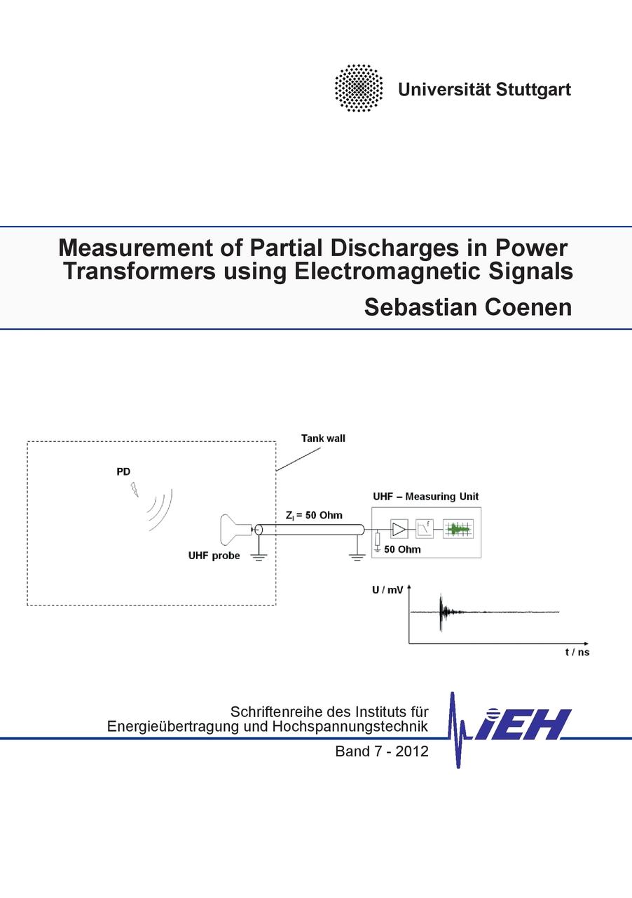 Buchcover: Measurement of Partial Discharges in Power Transformers using Electromagnetic Signals