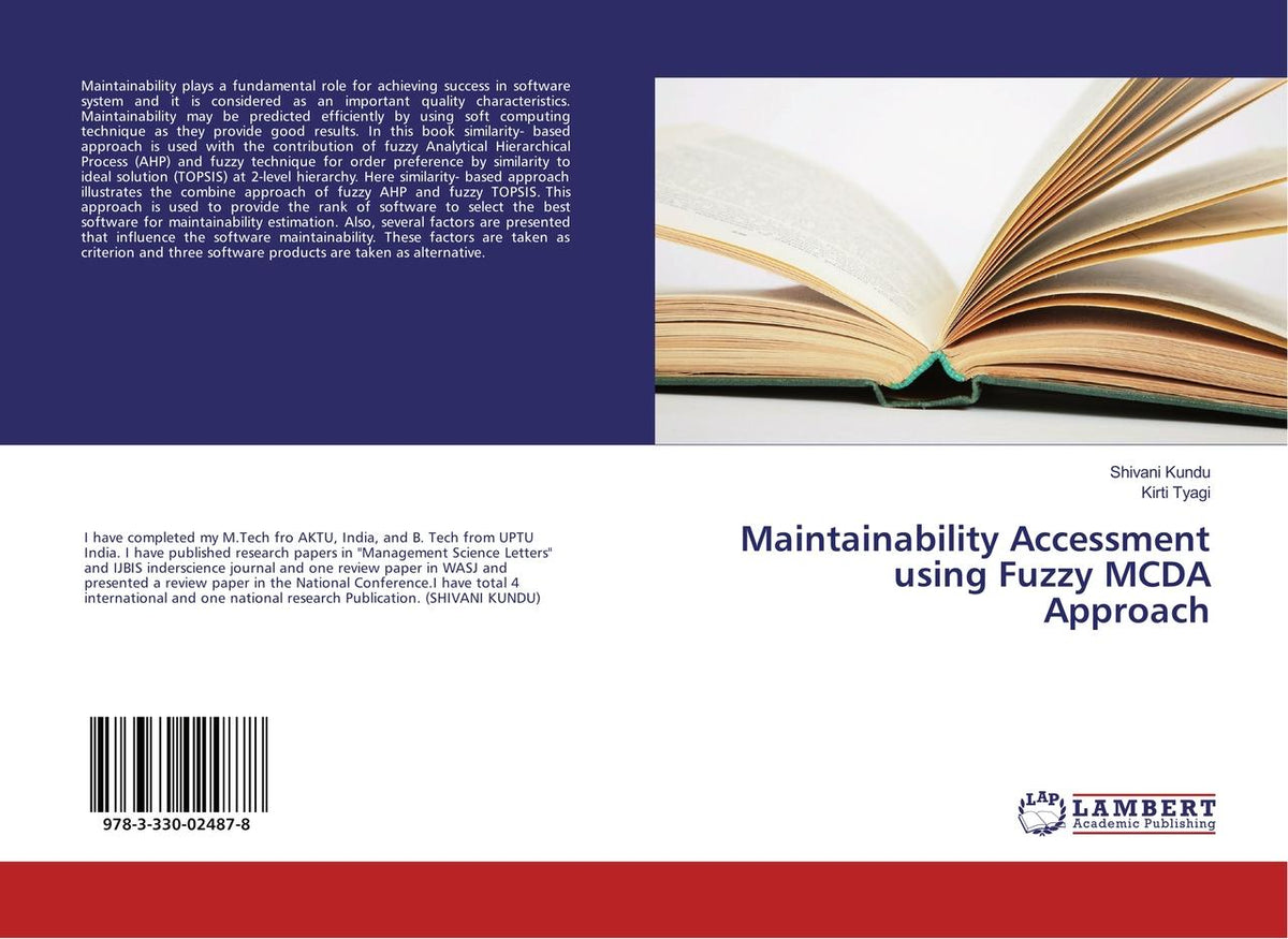 Buchcover: Maintainability Accessment using Fuzzy MCDA Approach