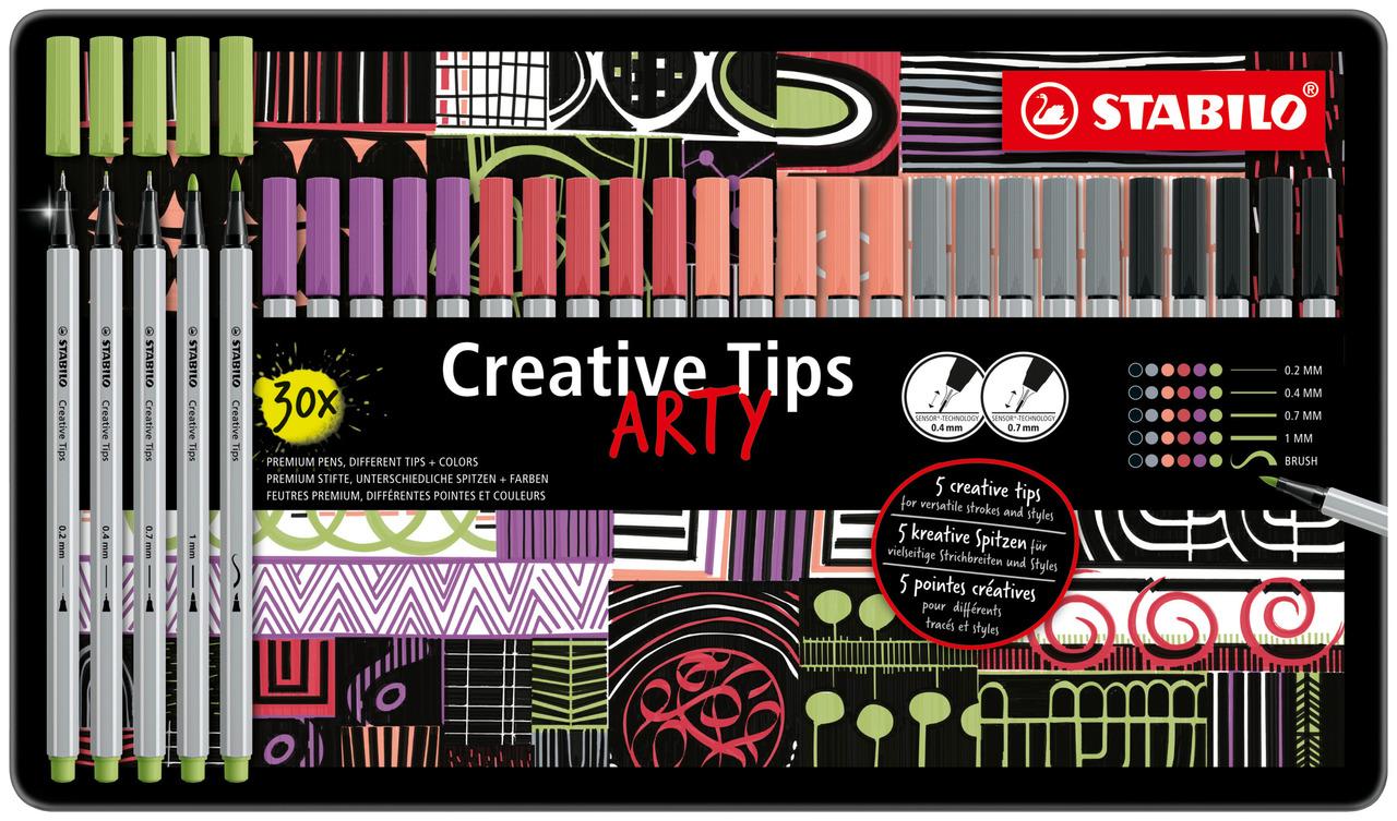 STABILO Creative Tips ARTY Pastel 30er Metalletui