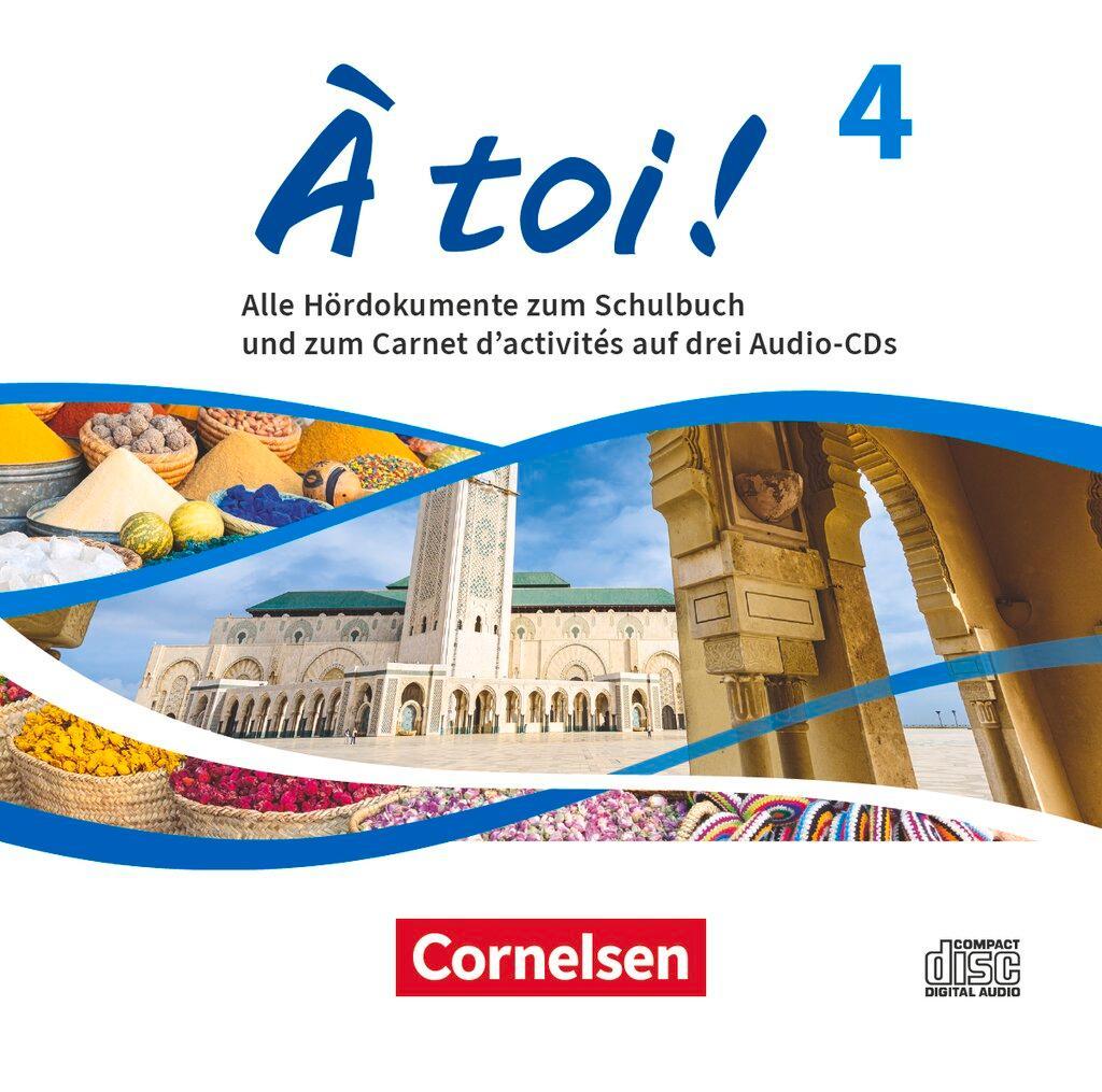 À toi ! Band 4 - Ausgabe 2022 - Audio-CDs - Audiomaterial zum Schulbuch und Carnet d'activités