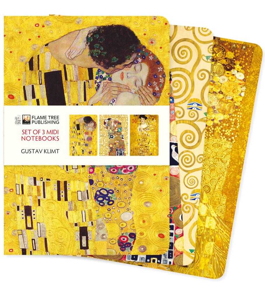 Buchcover: Gustav Klimt Set of 3 MIDI Notebooks