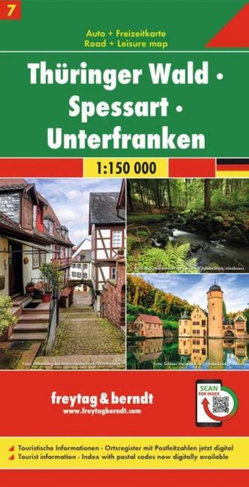 Thüringer Wald - Spessart - Unterfranken, Autokarte 1:150.000, Blatt 7