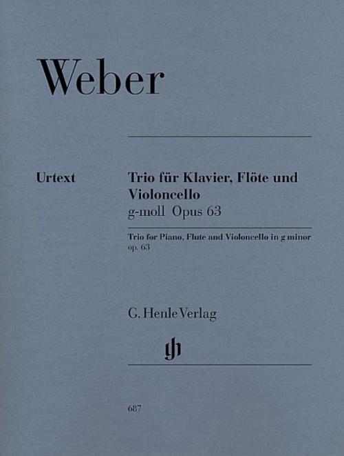 Weber, Carl Maria von - Trio g minor op. 63 for Piano, Flute and Violoncello