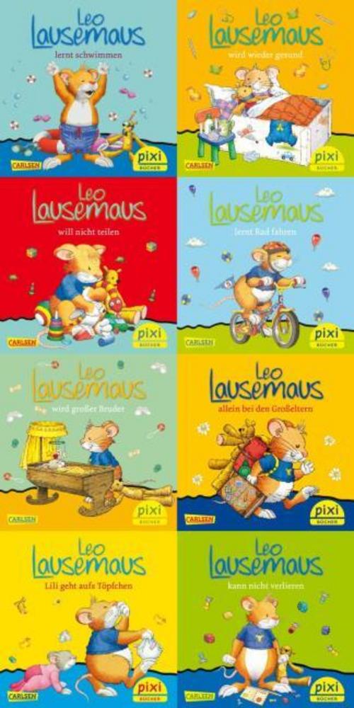 Pixi-Box 219: Leo Lausemaus (8x8 Exemplare), 64 Teile