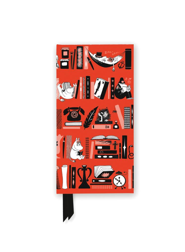 Moomin Bookshelves: Red (Foiled Slimline Journal)