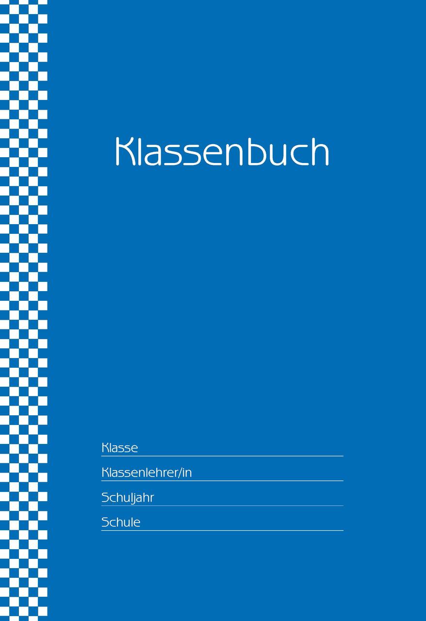 Klassenbuch \"Standard\", Umschlagfarbe: blau