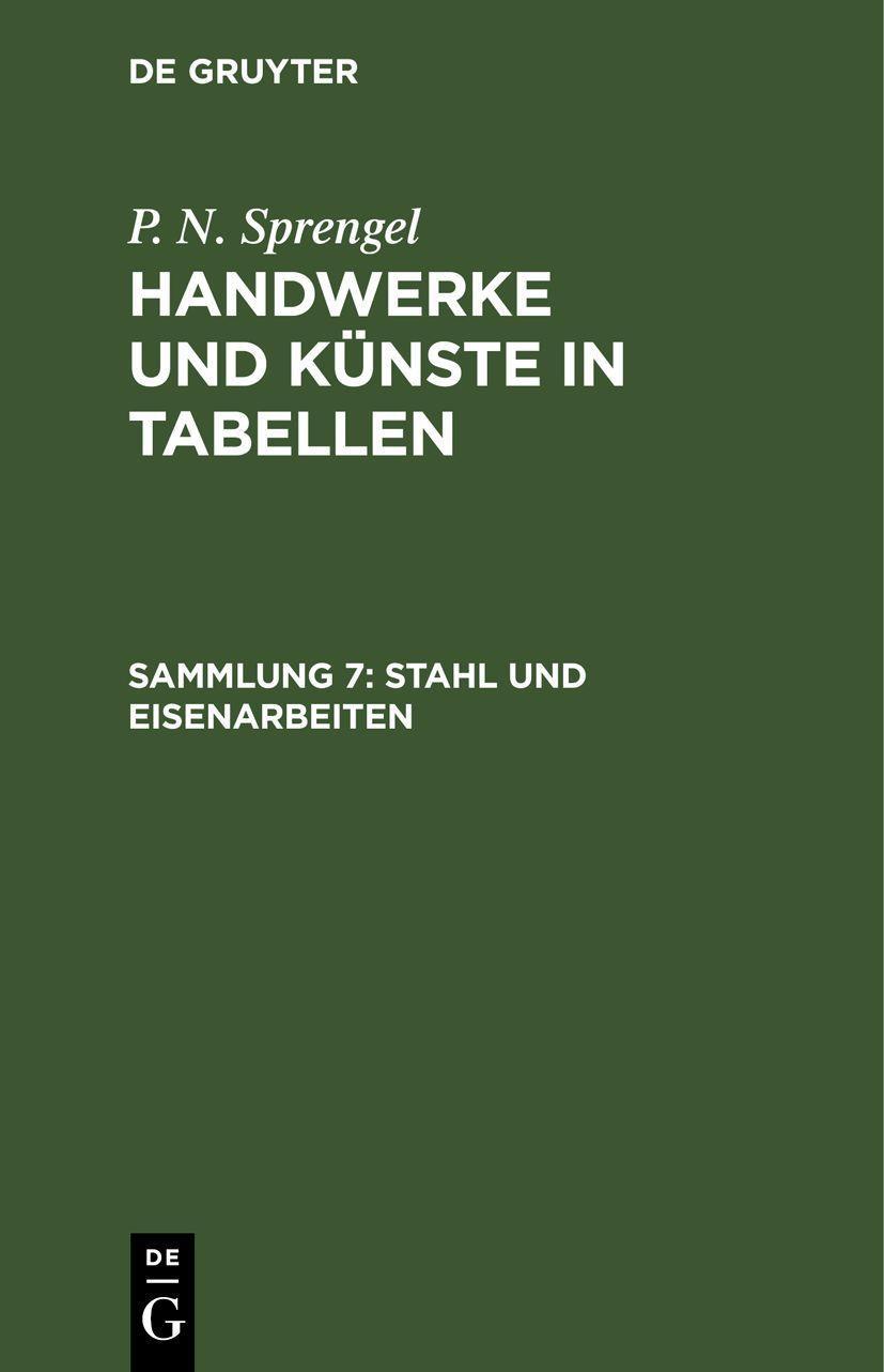Buchcover: Stahl und Eisenarbeiten