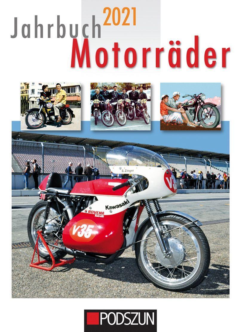 Buchcover: Jahrbuch Motorräder 2021