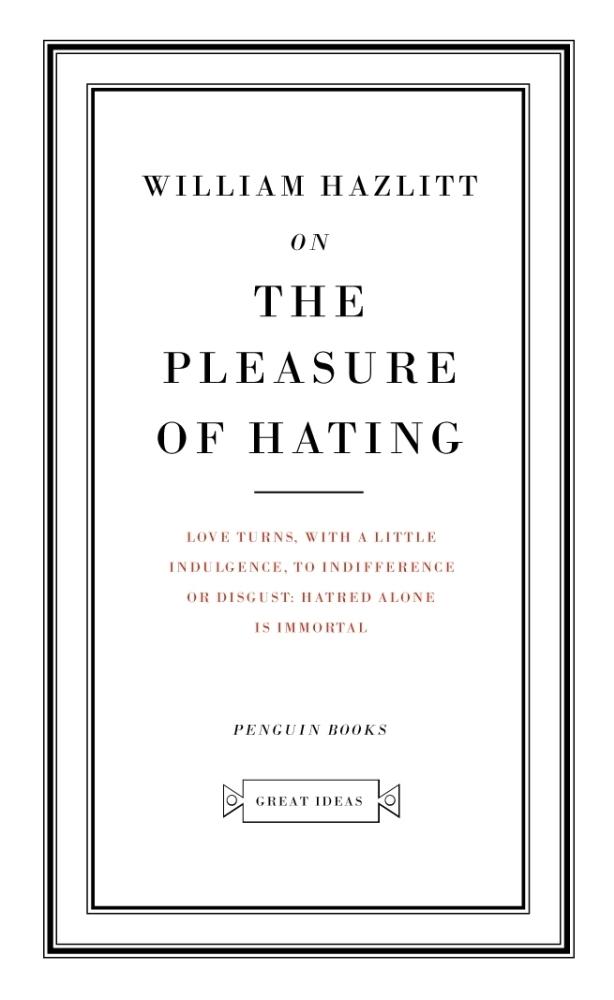 Buchcover: On the Pleasure of Hating
