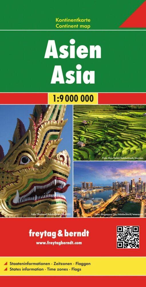 Asien, Kontinentkarte 1:9 000 000