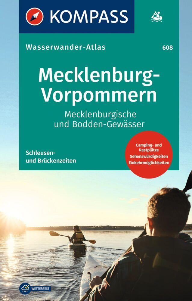 KOMPASS Wasserwanderatlas Mecklenburg-Vorpommern, Mecklenburgische und Bodden-Gewässer