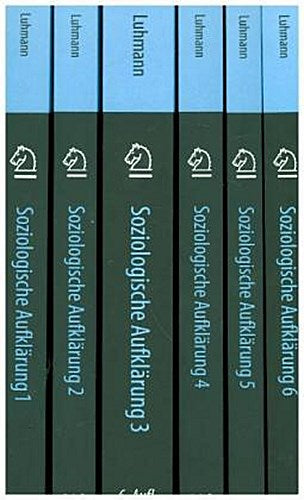 Soziologische Aufklärung 1 bis 6; .