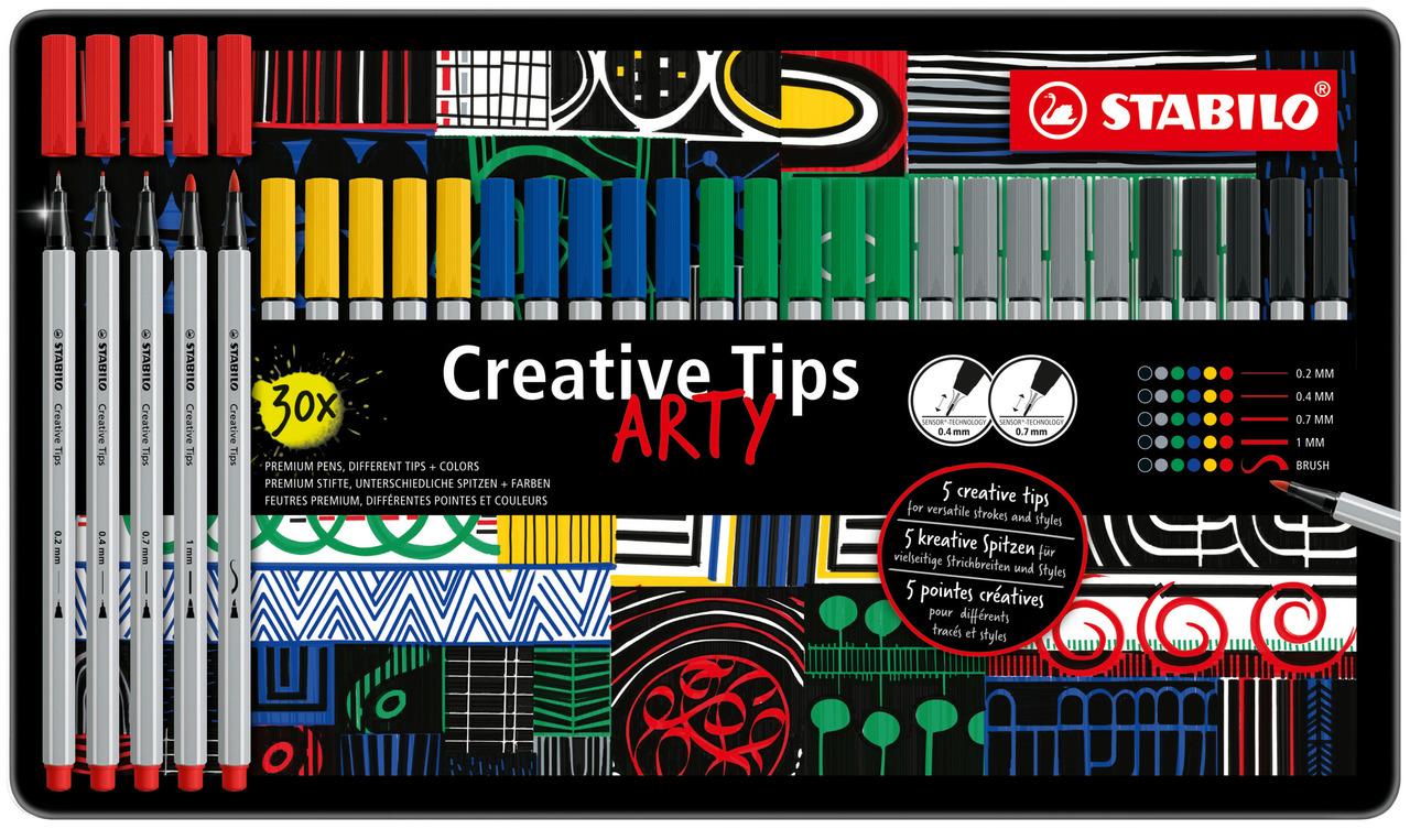 STABILO Creative Tips ARTY Classic 30er Metalletui