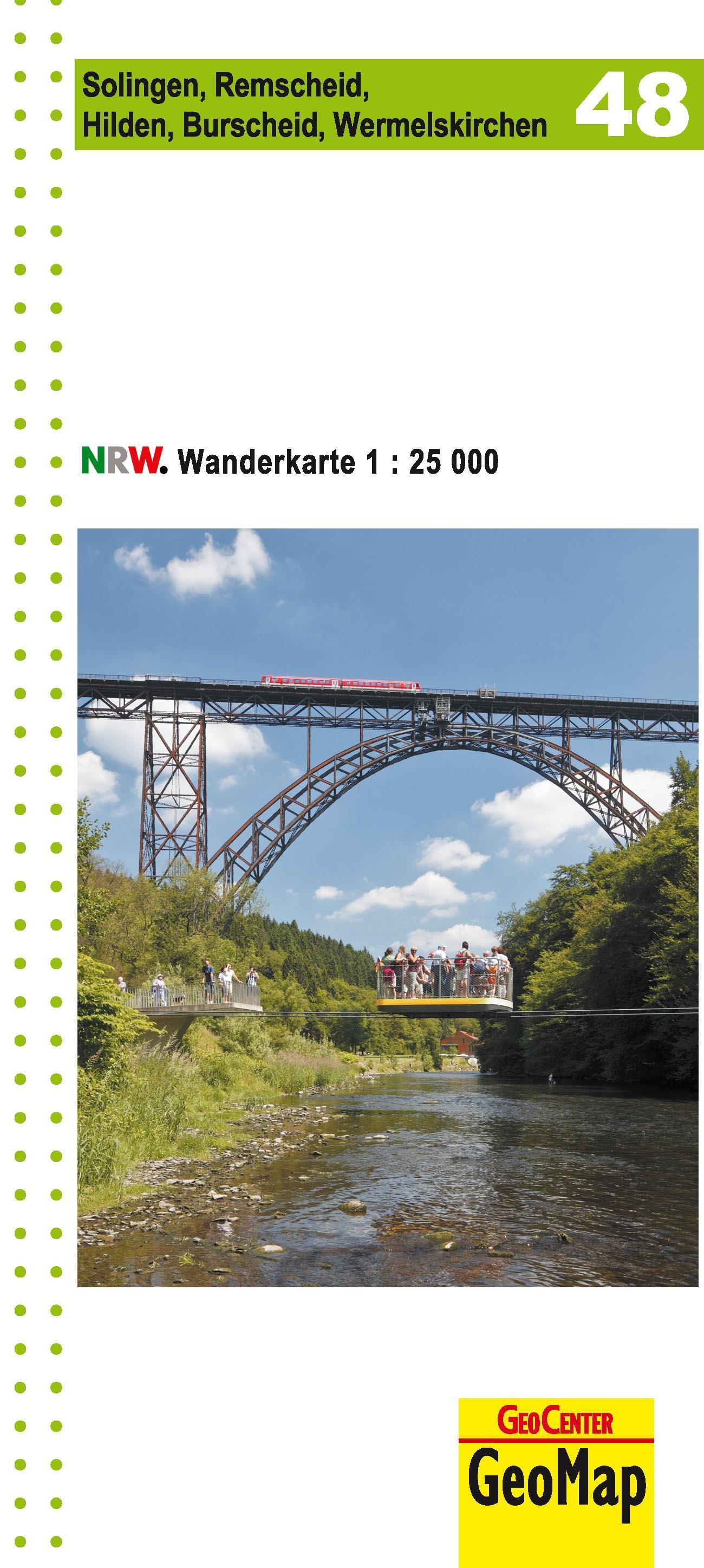 Solingen Remscheid Wanderkarte 48