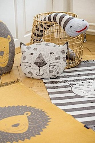 Buchcover: Fussenegger KiDs-Teppich \"Leopard\" mit Fransen 70 x 120 cm hellgrau