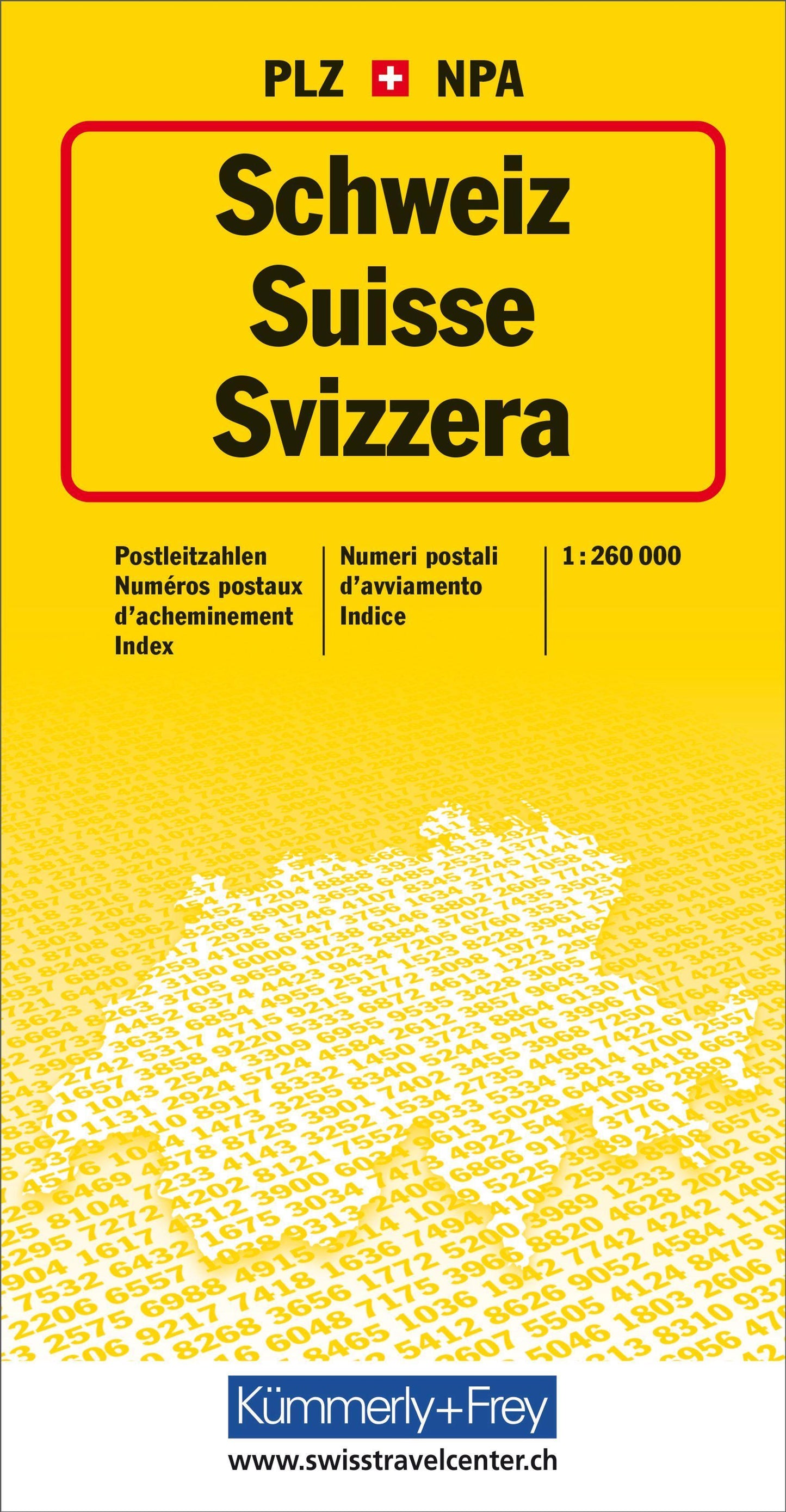 Schweiz, Postleitzahlenkarte