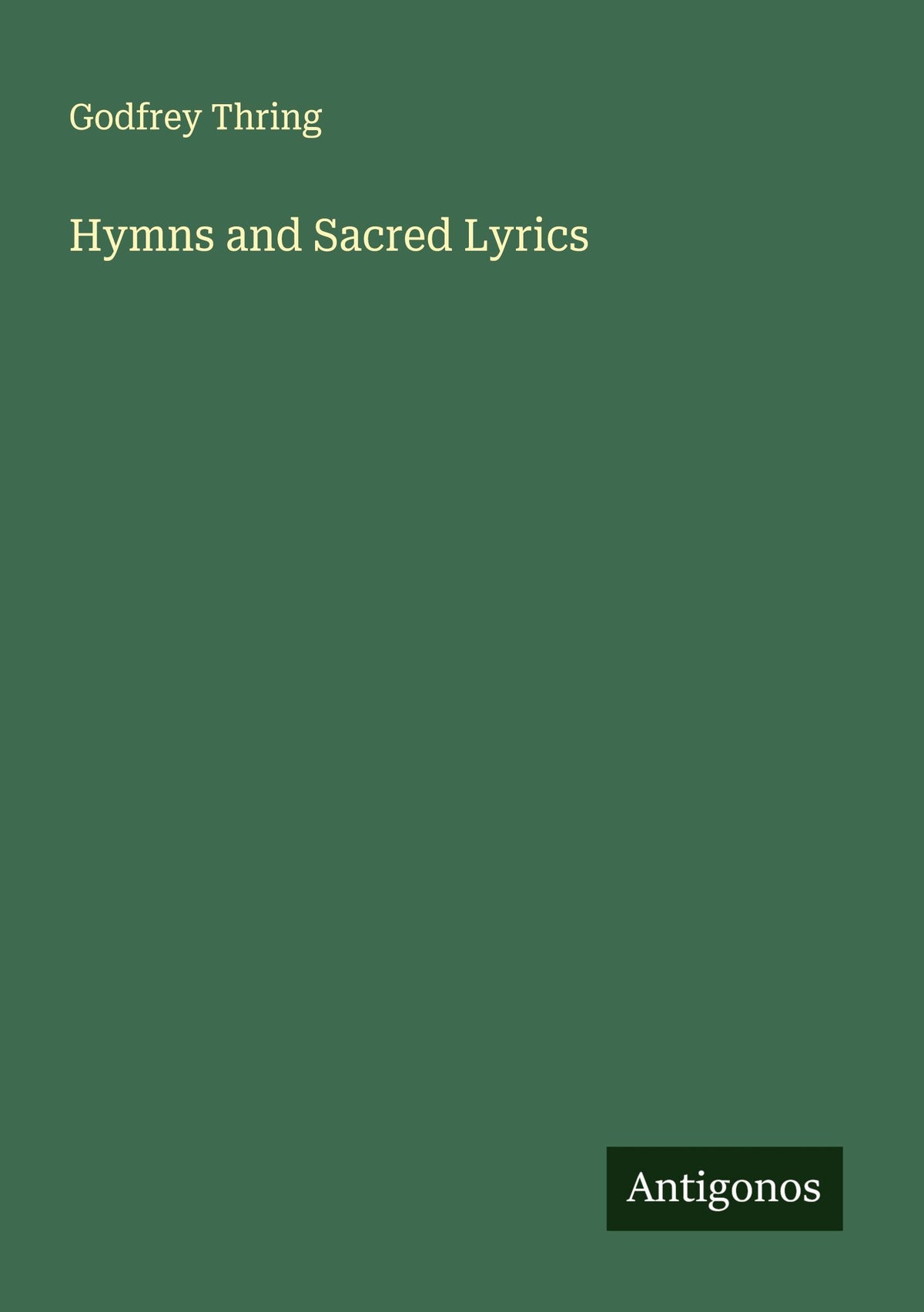 Buchcover: Hymns and Sacred Lyrics