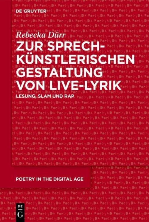 Buchcover: Zur sprechkünstlerischen Gestaltung von Live-Lyrik