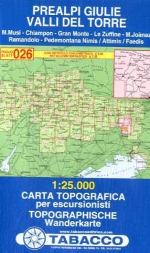Prealpi Giulie. Valli del Torre 1:25.000