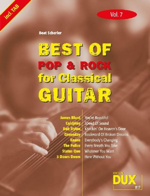 Buchcover: Best Of Pop & Rock for Classical Guitar 7