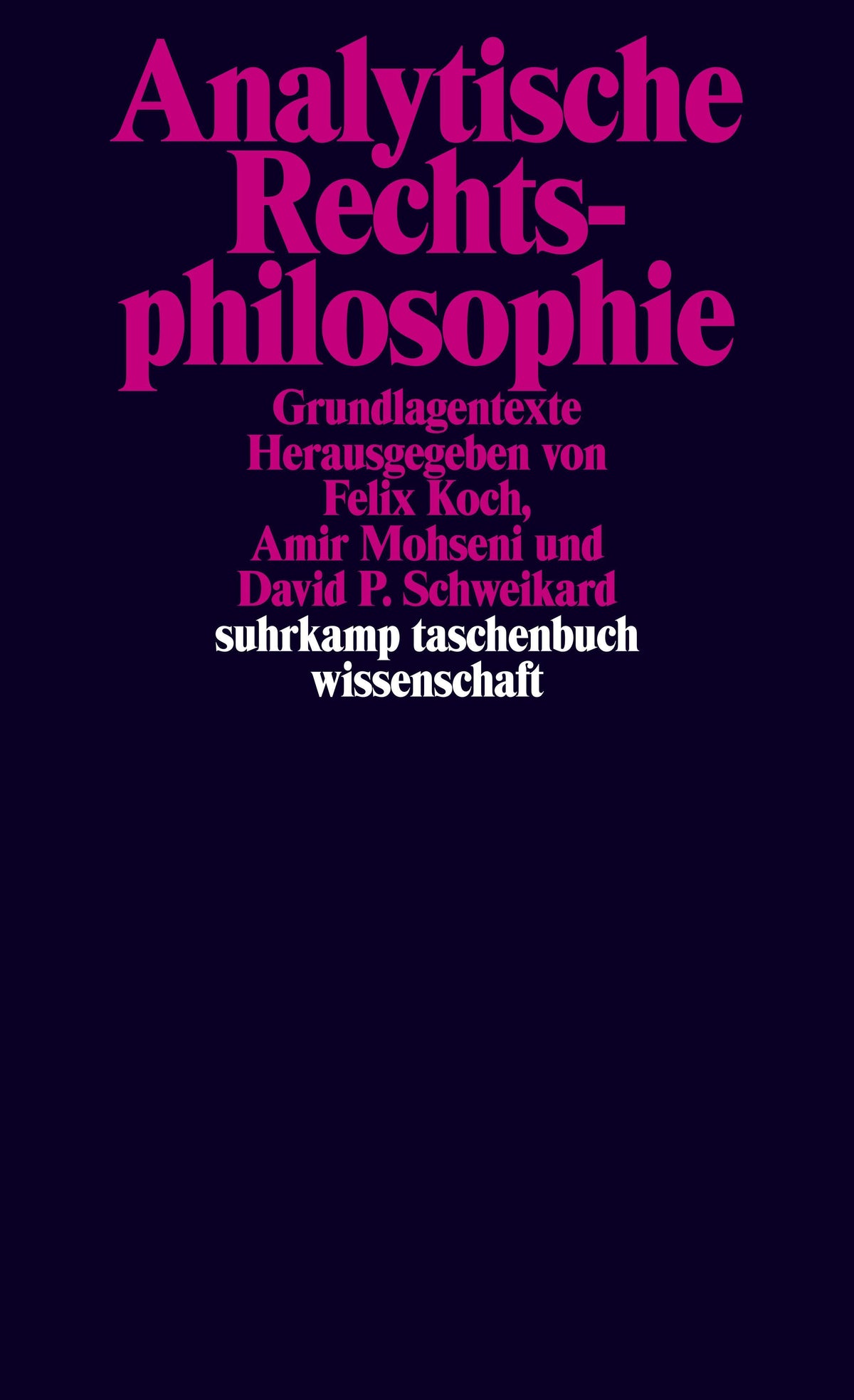 Buchcover: Analytische Rechtsphilosophie