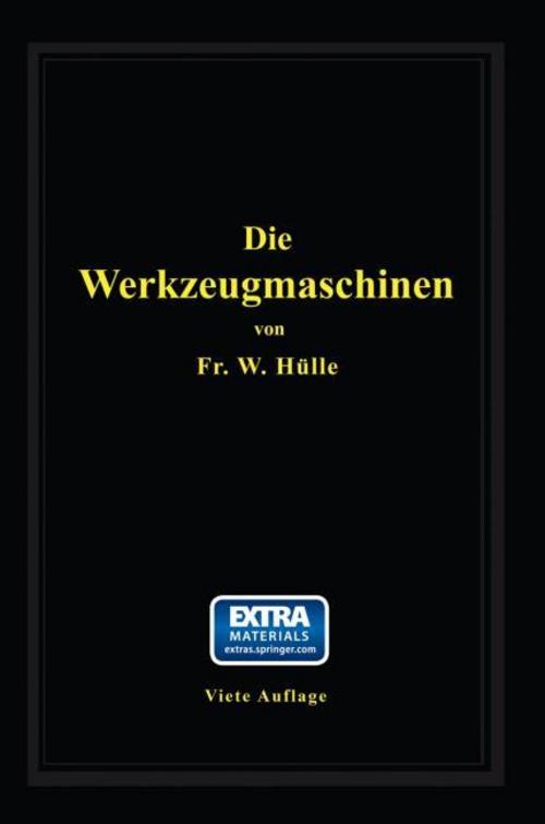 Buchcover: Die Werkzeugmaschinen
