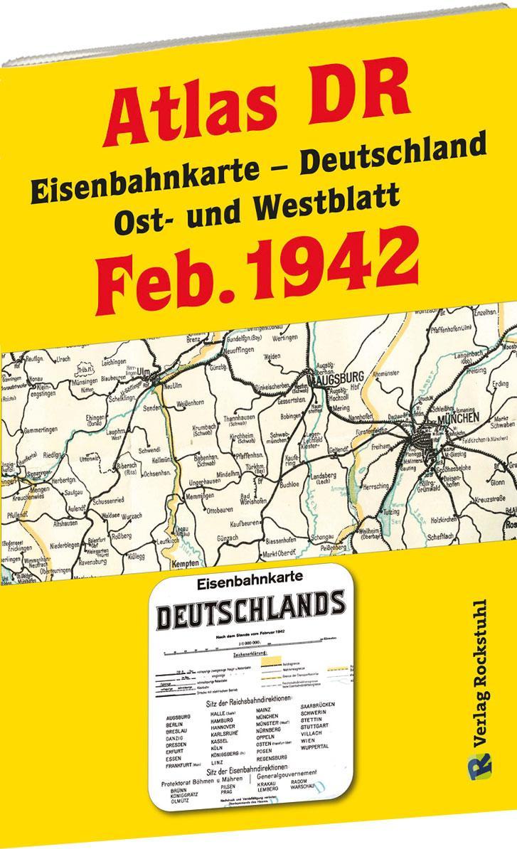 Buchcover: ATLAS DR Februar 1942 - Eisenbahnkarte Deutschland