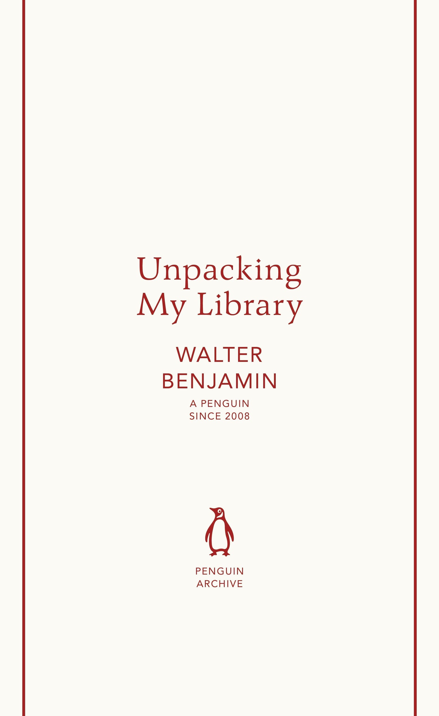 Unpacking My Library
