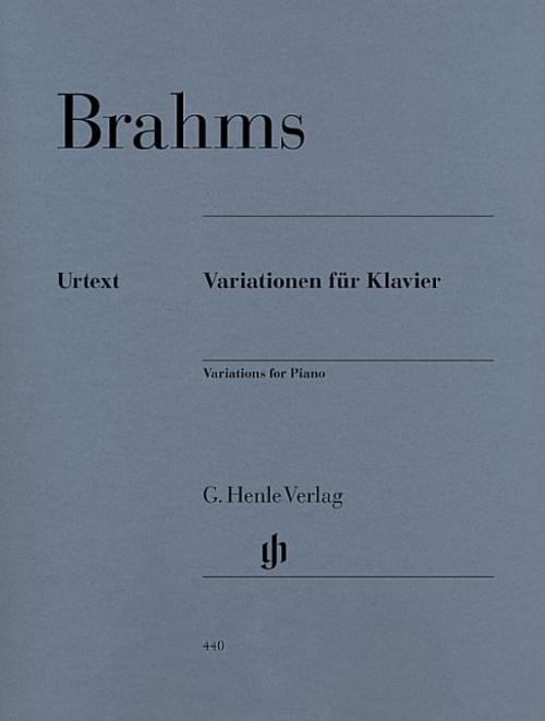 Brahms, Johannes - Variations pour piano